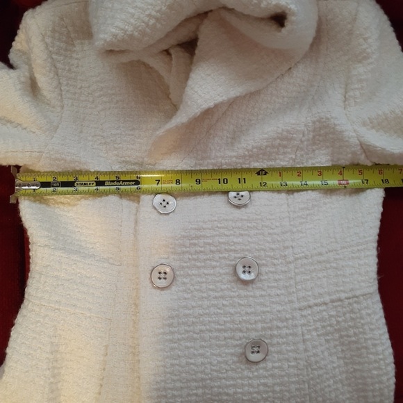 WHITE / BLACK classic blazer in beige or off white color - Picture 9 of 10